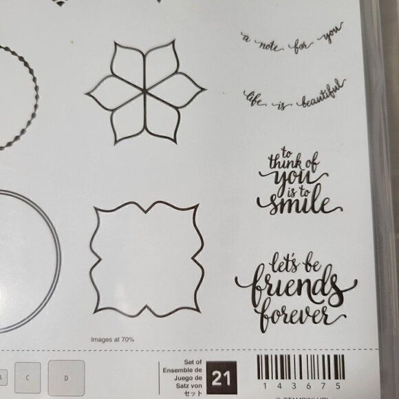 Stampin' Up EASTERN BEAUTY Clear Mount Stamp Set Of 21 Card Making Scrapbooking - Picture 9 of 12